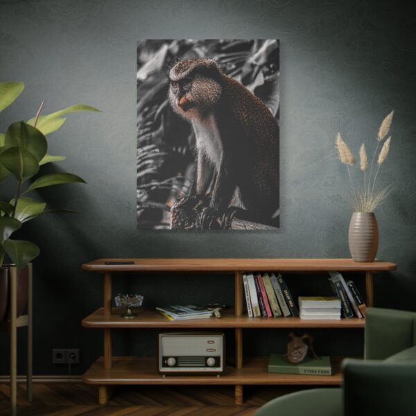 4598707317045604139_2048.jpeg Monkey Canvas Wall Art – Elegant Wildlife Primate Portrait Matte Canvas Decor