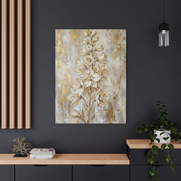 5294280325190968740_2048.jpeg Neutral Wildflower Canvas Wall Art – Elegant Beige Botanical Matte Canvas Print