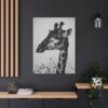 5493197686554731871_2048.jpeg Giraffe Canvas Wall Art – Elegant Black and White Safari Wildlife Canvas Print