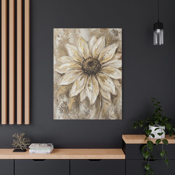 5612262708329264196_2048.jpeg Neutral Daisy Canvas Wall Art – Luxury Beige Botanical Matte Canvas for Contemporary Décor