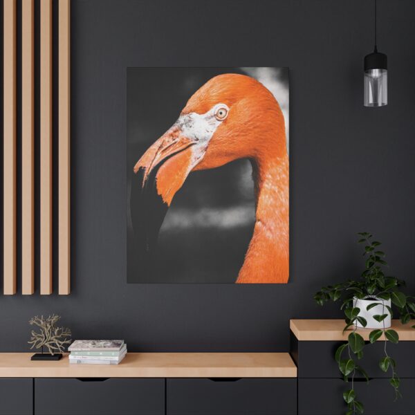 8202140416408060652_2048.jpeg Vibrant Flamingo Portrait Matte Canvas Wall Art