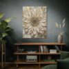 8504210131675998983_2048.jpeg Neutral Sunflower Canvas Wall Art – Elegant Gold Botanical Matte Canvas for Modern Homes