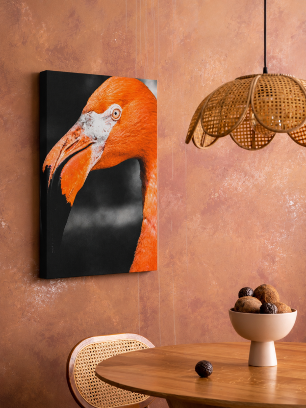 ChatGPT Image Jul 13, 2026, 08_38_10 PM Vibrant Flamingo Portrait Matte Canvas Wall Art
