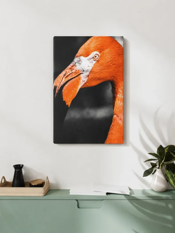 ChatGPT Image Jul 13, 2026, 08_38_28 PM_compressed (1) Vibrant Flamingo Portrait Matte Canvas Wall Art