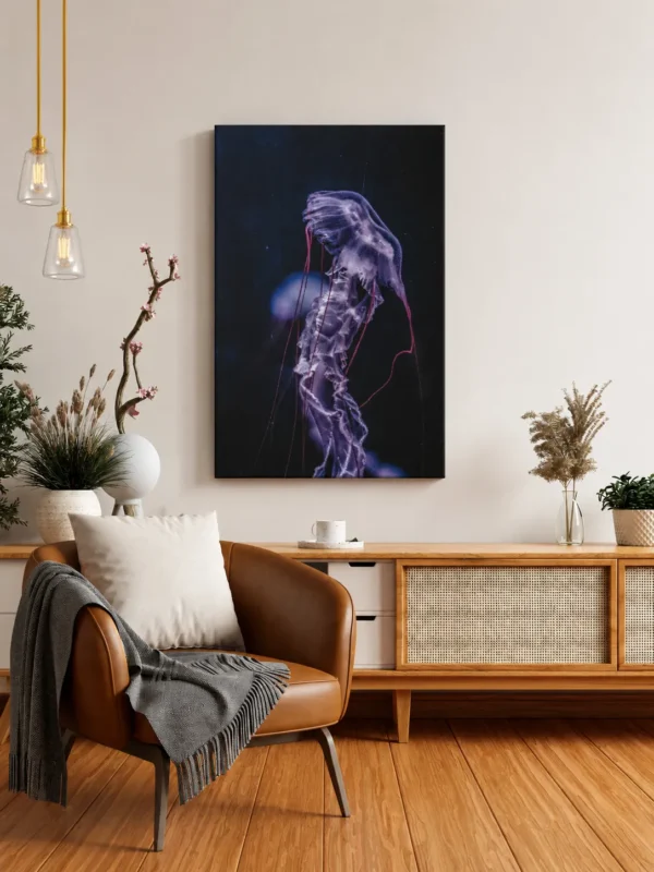 ChatGPT Image Jul 13, 2026, 10_36_07 PM_compressed Purple Jellyfish Canvas Wall Art for Modern Coastal Ocean-Inspired Home Décor