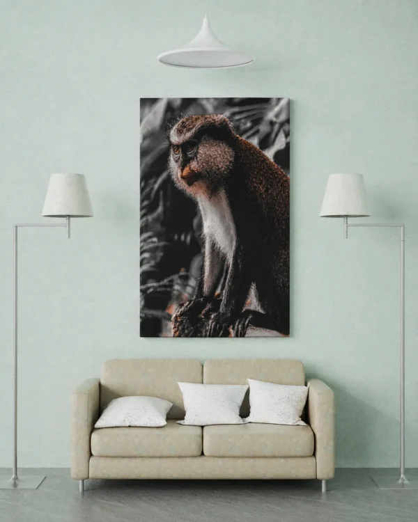 ChatGPT Image Jul 13, 2026, 11_49_25 PM_compressed Monkey Canvas Wall Art – Elegant Wildlife Primate Portrait Matte Canvas Decor