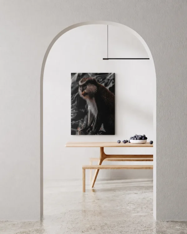 ChatGPT Image Jul 13, 2026, 11_49_34 PM_compressed Monkey Canvas Wall Art – Elegant Wildlife Primate Portrait Matte Canvas Decor