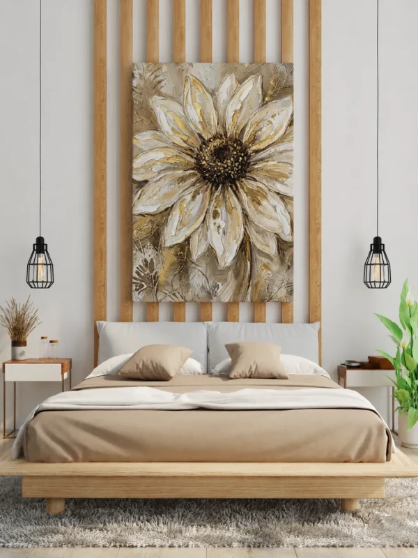 ChatGPT Image Jul 14, 2026, 06_29_49 PM_compressed Neutral Daisy Canvas Wall Art – Luxury Beige Botanical Matte Canvas for Contemporary Décor