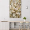 ChatGPT Image Jul 14, 2026, 09_09_35 PM_compressed Neutral Gold Floral Canvas Wall Art, Elegant Botanical Matte Stretched Canvas Decor