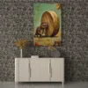 ChatGPT Image Jul 16, 2026, 01_15_27 PM_compressed Funny Beaver Canvas Wall Art Rolling Giant Wooden Wheel | Whimsical Woodland Matte Canvas Print