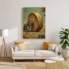 ChatGPT Image Jul 16, 2026, 01_15_36 PM_compressed Funny Beaver Canvas Wall Art Rolling Giant Wooden Wheel | Whimsical Woodland Matte Canvas Print