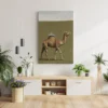 ChatGPT Image Jul 16, 2026, 01_40_01 PM_compressed Funny Camel Canvas Wall Art with Tea Tray | Whimsical Desert Matte Canvas Print