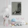 ChatGPT Image Jul 16, 2026, 01_51_26 PM_compressed Funny Black Cat Canvas Wall Art with Vintage Key | Whimsical Matte Canvas Print