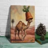 ChatGPT Image Jul 16, 2026, 02_05_03 PM_compressed Funny Camel Canvas Wall Art with Cactus Planter | Whimsical Desert Animal Canvas Print