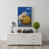 ChatGPT Image Jul 16, 2026, 11_39_32 AM_compressed Cute Alpaca Hugging Yarn Canvas Wall Art, Whimsical Farmhouse Animal Matte Canvas Print