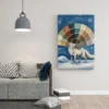 ChatGPT Image Jul 16, 2026, 12_44_35 PM_compressed Funny Arctic Fox Canvas Wall Art, Whimsical Winter Animal Matte Canvas Print
