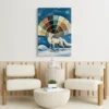 ChatGPT Image Jul 16, 2026, 12_44_49 PM_compressed Funny Arctic Fox Canvas Wall Art, Whimsical Winter Animal Matte Canvas Print