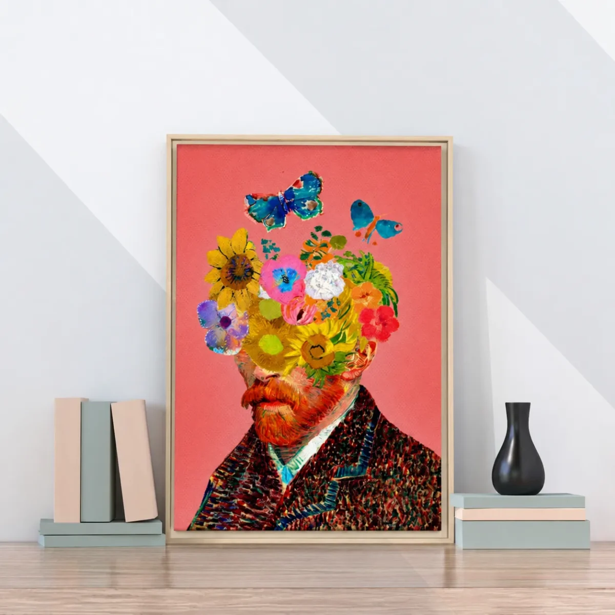 ChatGPT Image Jul 27, 2026, 05_12_32 PM_compressed Van Gogh Inspired Framed Canvas Wall Art | Floral Surreal Portrait Decor