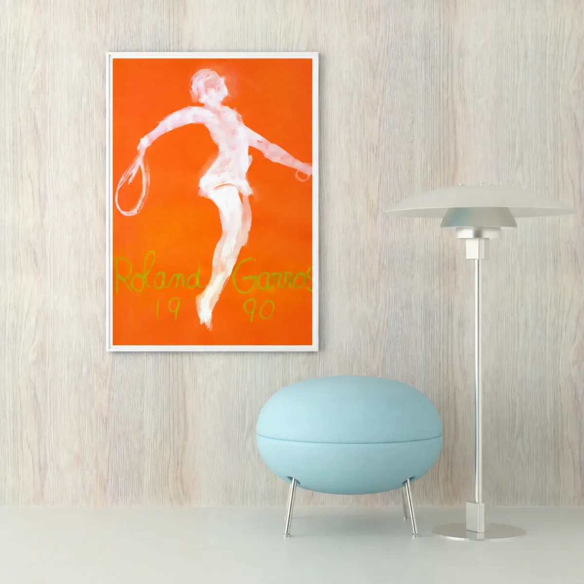 Abstract Figure Framed Matte Art Print | Contemporary Orange Gallery Wall Decor