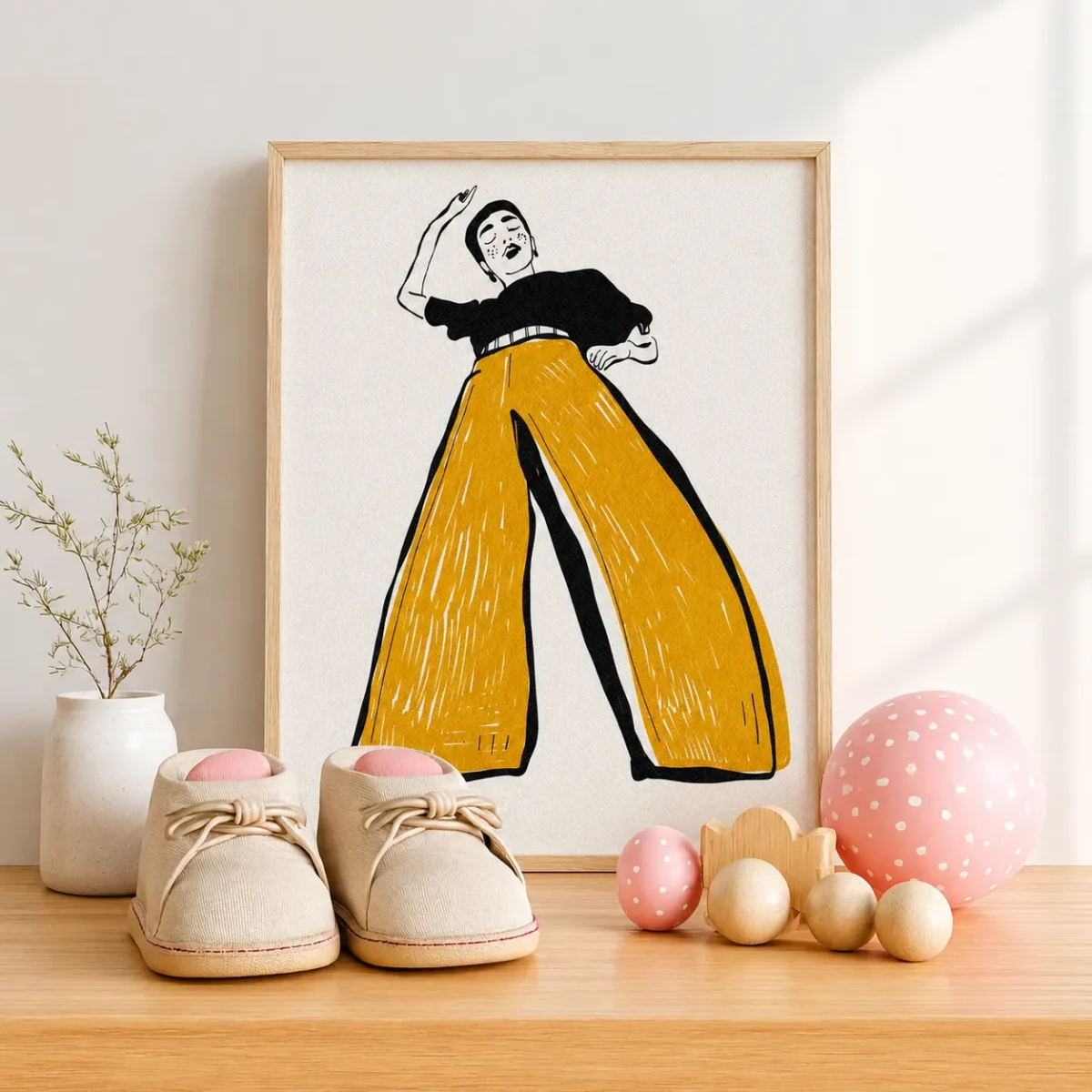 Minimalist Fashion Framed Prints | Modern Female painting on Premium Matte Paper