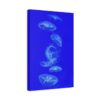 matte-canvas-stretched-125 Blue Jellyfish Canvas Wall Art – Modern Ocean Marine Life Matte Stretched Canvas Decor