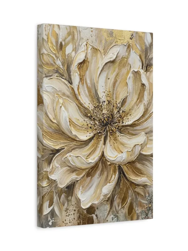 matte-canvas-stretched-125 (1)_compressed Gold Floral Canvas Wall Art – Luxury Neutral Botanical Matte Canvas for Elegant Interiors