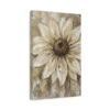 matte-canvas-stretched-125 (1)_compressed Neutral Daisy Canvas Wall Art – Luxury Beige Botanical Matte Canvas for Contemporary Décor