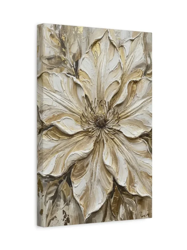 matte-canvas-stretched-125 (1)_compressed Neutral Magnolia Canvas Wall Art – Elegant Beige Botanical Matte Canvas for Modern Homes