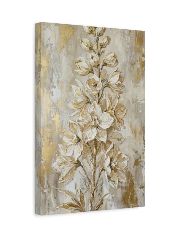 matte-canvas-stretched-125 (1)_compressed Neutral Wildflower Canvas Wall Art – Elegant Beige Botanical Matte Canvas Print