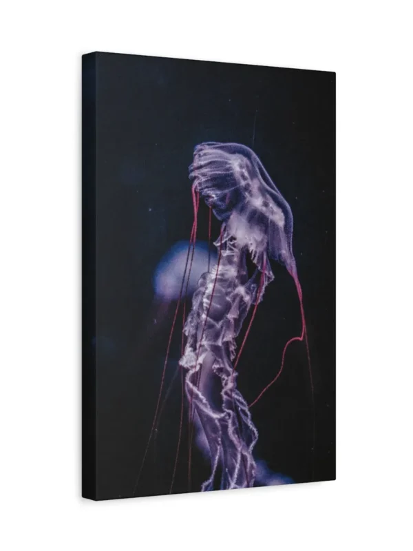matte-canvas-stretched-125 (1)_compressed Purple Jellyfish Canvas Wall Art for Modern Coastal Ocean-Inspired Home Décor