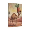 matte-canvas-stretched-125_compressed Funny Camel Canvas Wall Art with Cactus Planter | Whimsical Desert Animal Canvas Print
