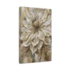 matte-canvas-stretched-125_compressed White Floral Canvas Wall Art – Elegant Neutral Botanical Matte Canvas Wall Decor