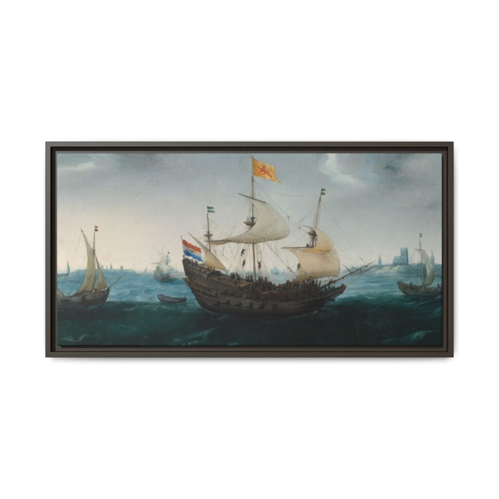 10774511742960318941_2048.jpeg Vintage Sailing Ship Wall Art – Premium Matte Framed Canvas Coastal Decor