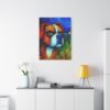 Colorful Boxer Dog Canvas Wall Art, Vibrant Modern Pet Portrait for Home