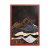 Celestial Marble Mountain Wall Art – Premium Matte Paper Multi-Color Framed Print