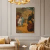 Vintage Equestrian Canvas Wall Art – Classic Horse Scene Fine Art Decor