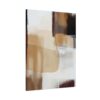 Neutral Abstract Canvas Wall Art, Modern Beige Brown Minimalist Matte Canvas Decor