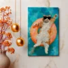 Sunglasses Cat Wall Art – Premium Matte Canvas Pool Float Artwork