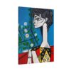 Cubist Portrait Canvas Wall Art | Modern Abstract Matte Canvas for Contemporary Interiors