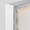 Neutral Abstract Canvas Wall Art, Modern Beige Brown Minimalist Matte Canvas Decor