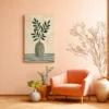 33 (1) Olive Branch Botanical Wall Art – Premium Matte Canvas for Modern Interiors