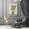 33 (2) Olive Branch Botanical Wall Art – Premium Matte Canvas for Modern Interiors