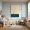 Fishing Bear Wall Art – Premium Matte Canvas, Whimsical Coastal Animal Decor