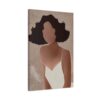 Velvet Muse – Feminine Silhouette Luxury Abstract Wall Art, Premium Matte Canvas for Modern Decor