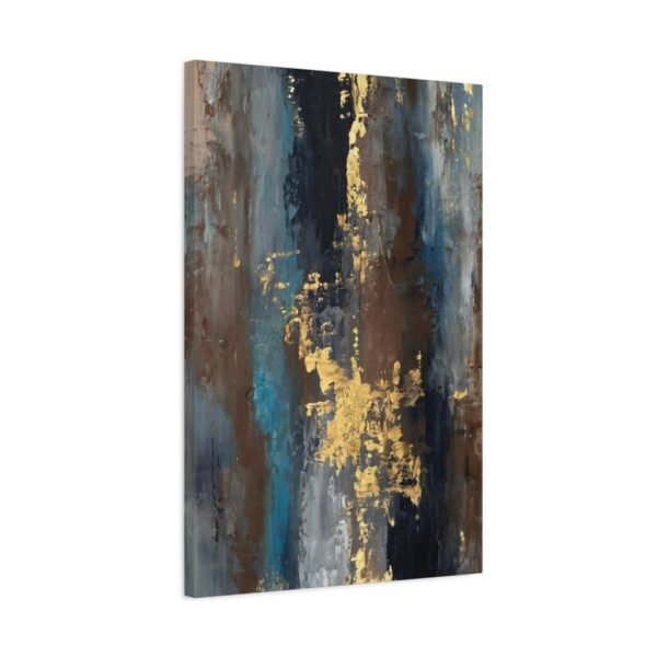 4137607153264629740_2048.jpeg Midnight Gilded Tides – Textured Blue Gold Abstract Wall Art, Premium Matte Canvas