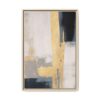 Gold Black Neutral Abstract Wall Art, Premium Matte Framed Canvas for Modern Decor