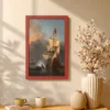 Premium Matte Paper Multi-Color Framed Print, Historic Sailing Ship Wall Art