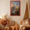 Premium Matte Paper Multi-Color Framed Print, Historic Sailing Ship Wall Art