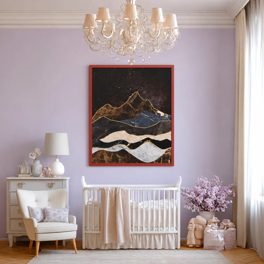 ChatGPT Image Aug 17, 2026, 11_37_00 PM_compressed Celestial Marble Mountain Wall Art – Premium Matte Paper Multi-Color Framed Print
