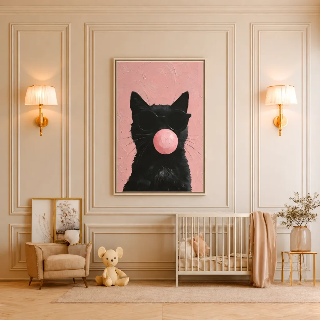ChatGPT Image Aug 18, 2026, 05_44_56 PM_compressed Sunglasses Black Cat Wall Art – Premium Matte Framed Canvas for Modern Decor